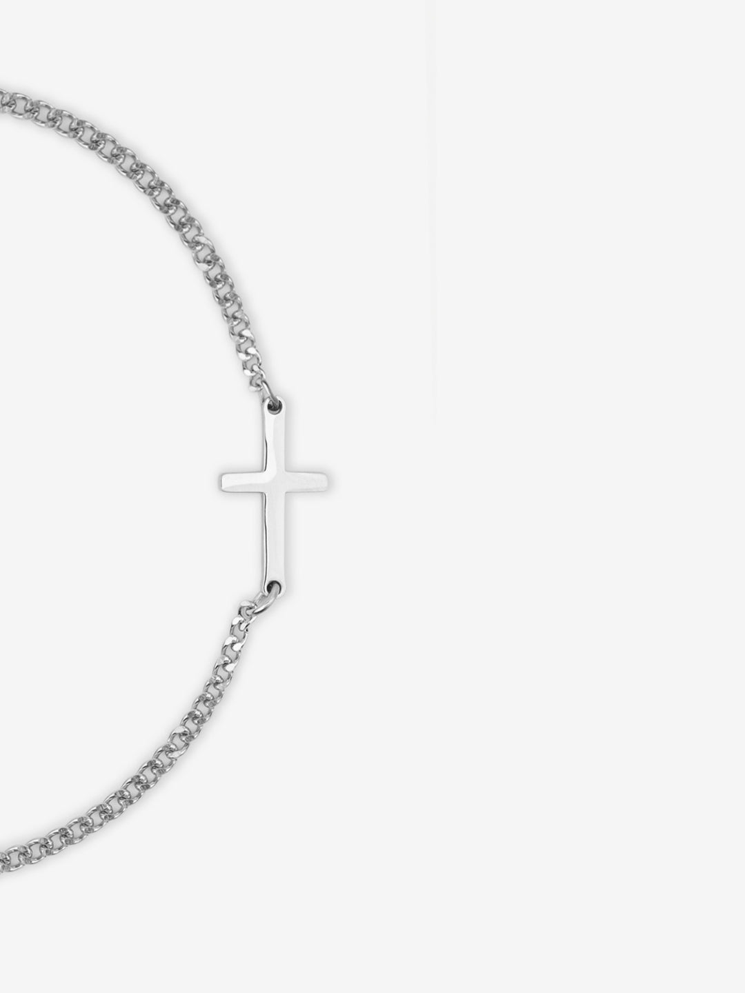BRACELET CROIX | Argent