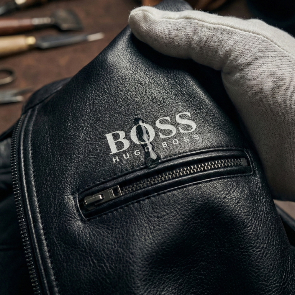 H&amp;B - Veste en cuir