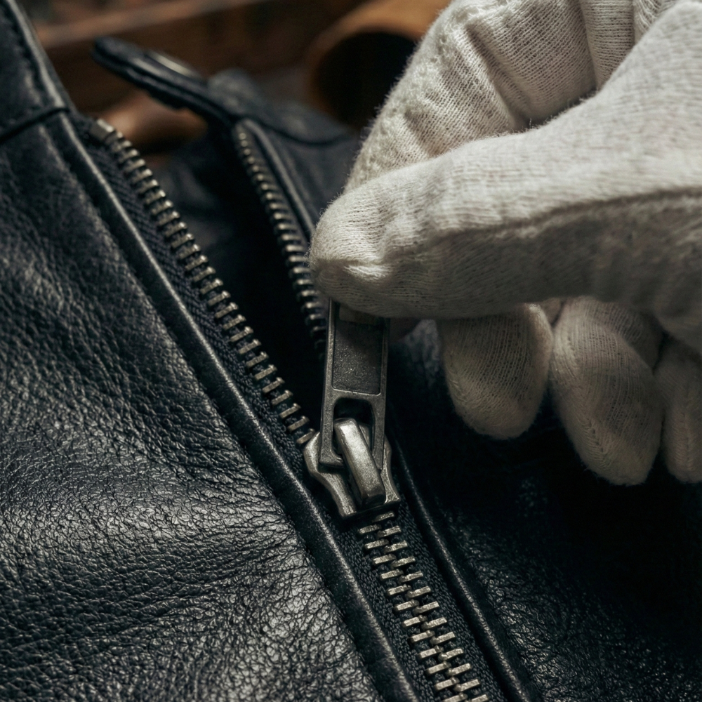 H&amp;B - Veste en cuir