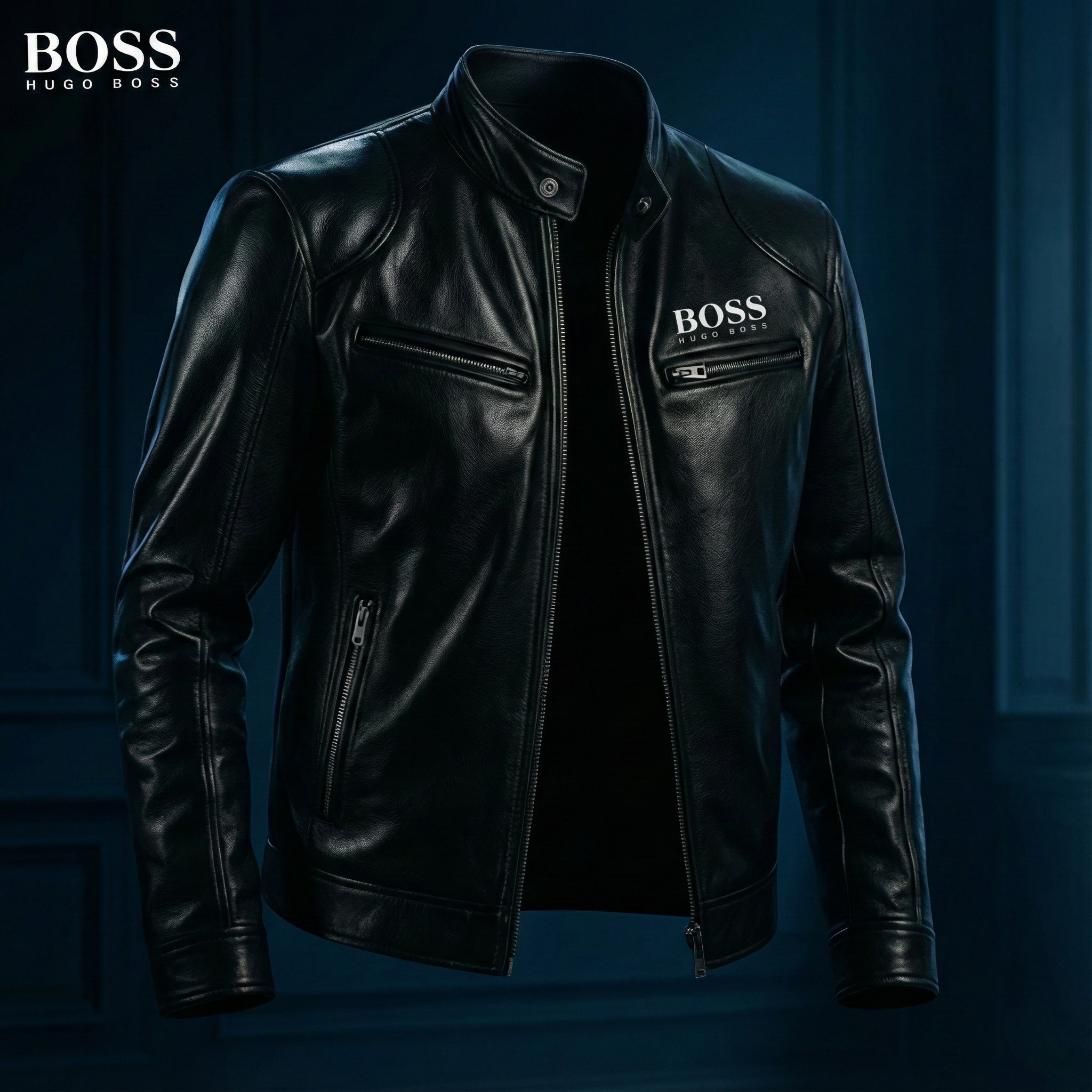 H&amp;B - Veste en cuir