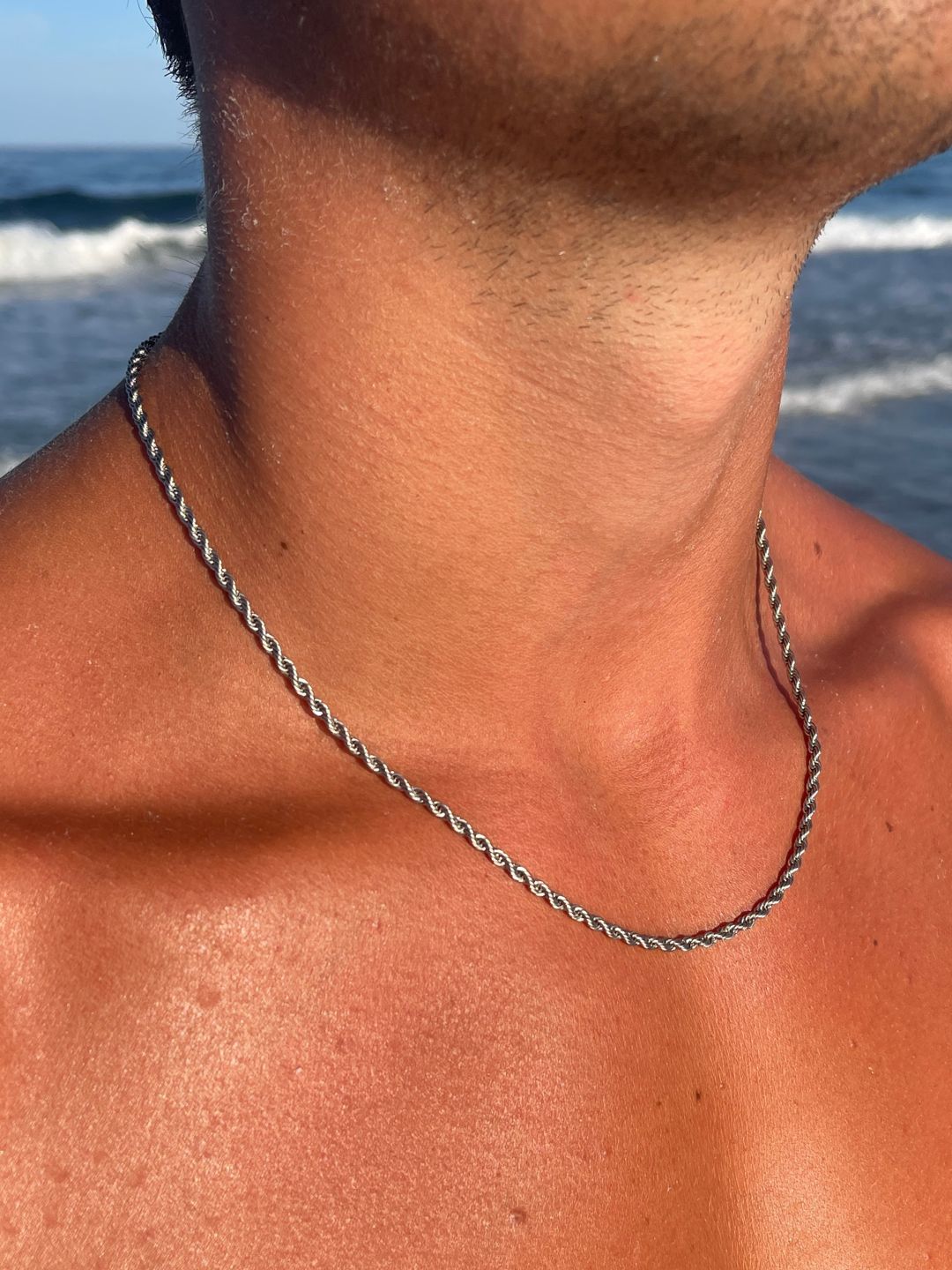 CHAÎNE CORDE 3 MM | Argent