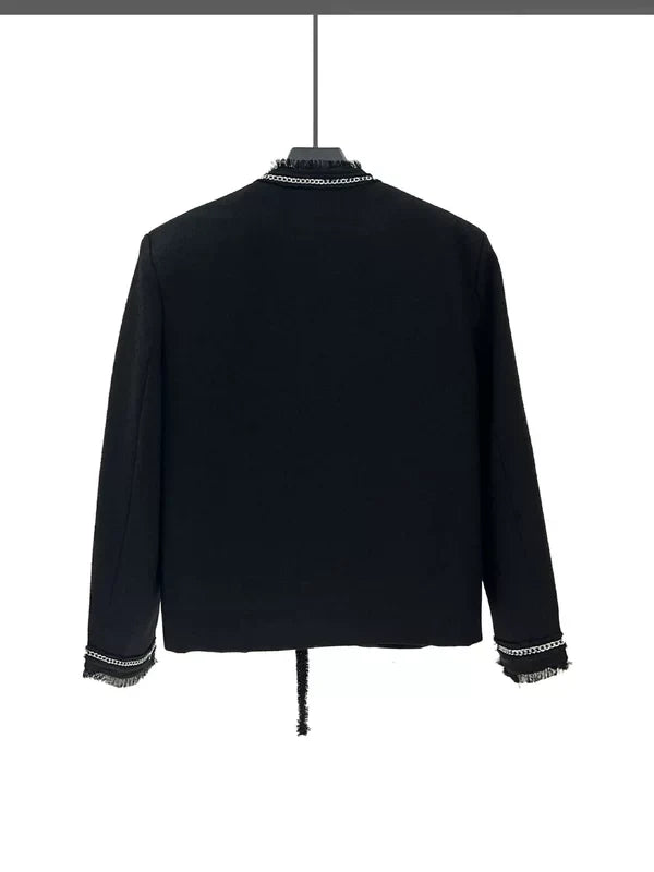 Chain Trim Heavy-Duty Casual Jacket